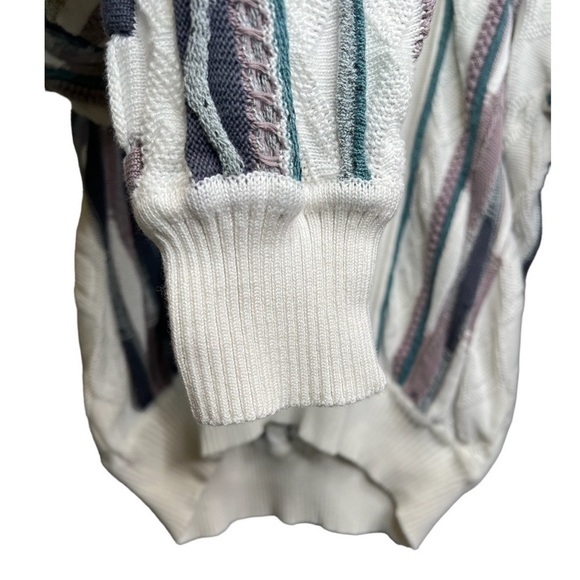 St. Croix | Vintage Coogi Style Knit Sweater Sz XL - Picture 4 of 8